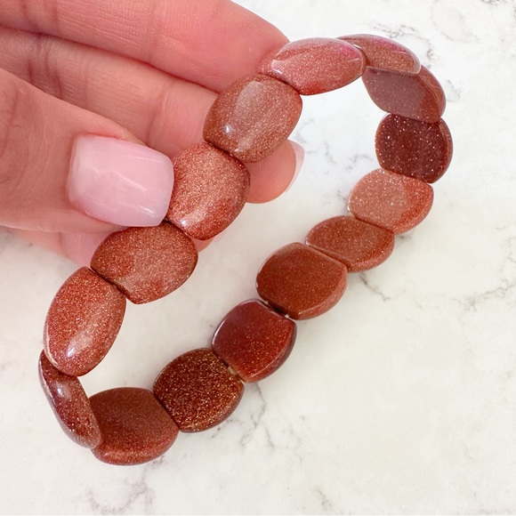 NEW Goldstone Quartz Bracelet - Picture 2 of 4